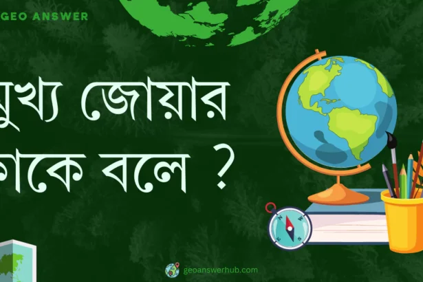 মুখ্য জোয়ার কাকে বলে ?