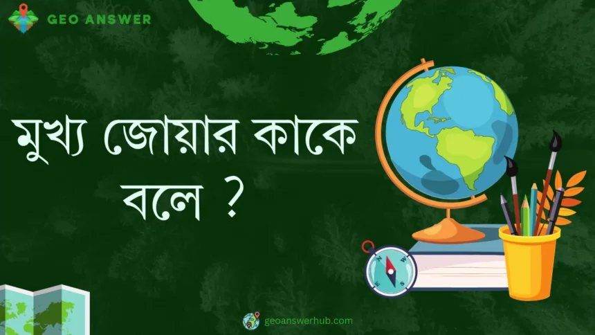 মুখ্য জোয়ার কাকে বলে ?